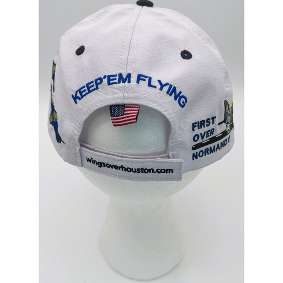 Wings Over Houston Airshow Eagle Squadron Normandy Blue Angels Commemorative Hat - Picture 3 of 5